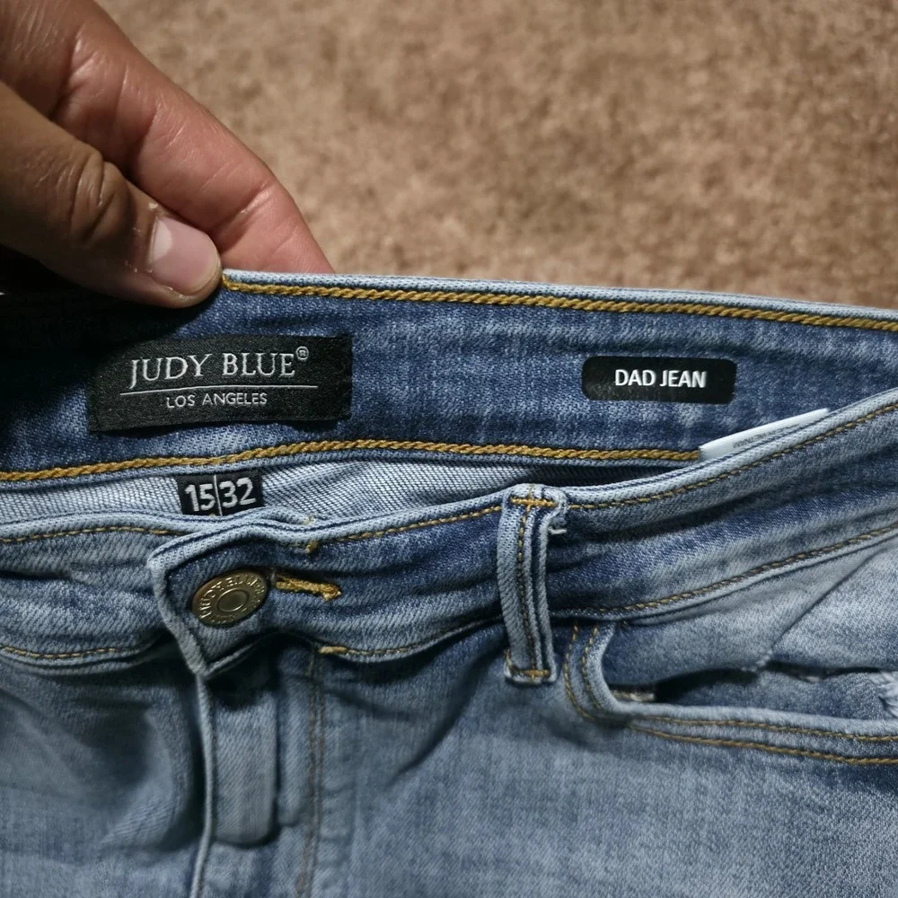 Judy Blue Dad Jeans Womens 15 / 32 Light Wash Size 34‎ / 30 Stretch Pants